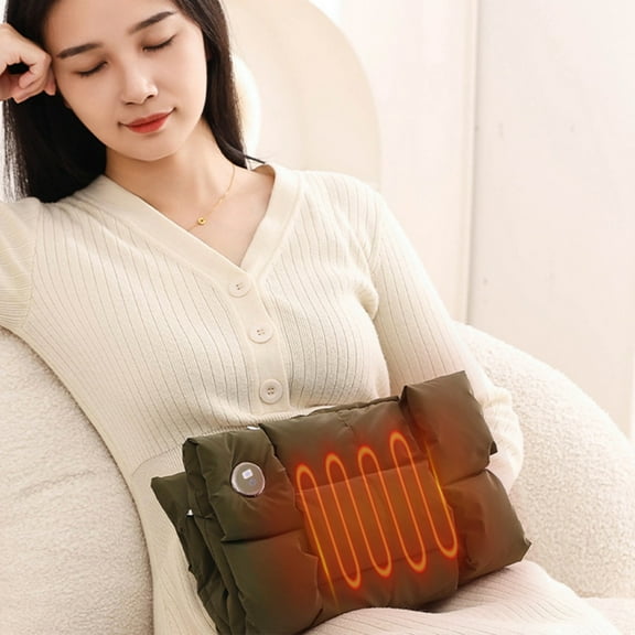 Hand Warmers USB Electric Hand Warmer Portable Graphene Heated Muff with 3 Levels Heat Modes for Women Men Hunting Camping (Army Green)