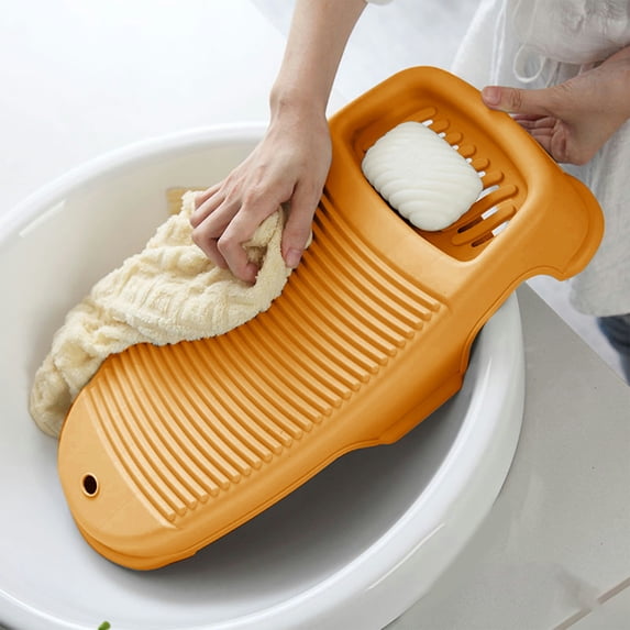 Hand Washing Board, Portable Laundry Tool with Stand, Wavy Design for Efficient Cleaning, Compact Household Washing Solution, Ideal for Home Use