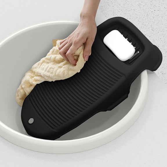 For Hand Washing Clothes Household Hand Washing Board With Soap Holder Plastics Portable & Hangable Laundry Board Clothes Cleaning Tools For Home/School/
