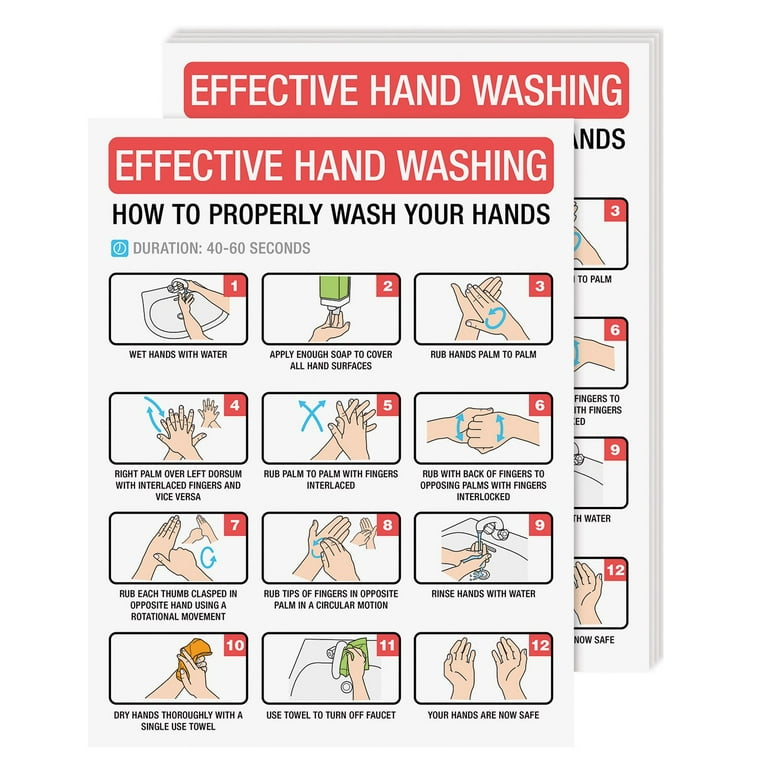 hand-washing-poster-sign-how-to-wash-your-hand-card-hygiene-and-sanitation-safety-poster-great-use-for-homes-schools-officers-and-public-spaces-8-5-x-11-inches-5-per-pack-laminated-walmart-com for Free Printable Hand Washing Sign Hand Washing Poster Sign, How To Wash Your Hand Card, Hygiene and Sanitation Safety Poster | Great Use for Homes, Schools, Officers and Public Spaces, | 8.5 x 11 Inches | 5 per Pack (Laminated) - Walmart.com for Free Printable Hand Washing Sign