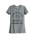thumbnail image 1 of Hand Washing World Champion Women's Fashion Relaxed T-Shirt Tee Heather Grey 2X-Large, 1 of 3