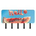thumbnail image 1 of Hand Watermelon Hello Summer Mail Holder Organizer Wall Mount with Shelf Key Holder Key Rack with 5 Key Hooks for Wall Decorative, 1 of 6