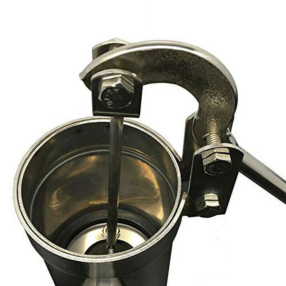 Antique Cast Iron Hand Well Pump – Manual Pitcher Pump With Base For Garden, Yard, Or Decor