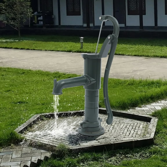 Hand Well pump Manual Deep Water Pump Cast Iron Handheld Press Garden