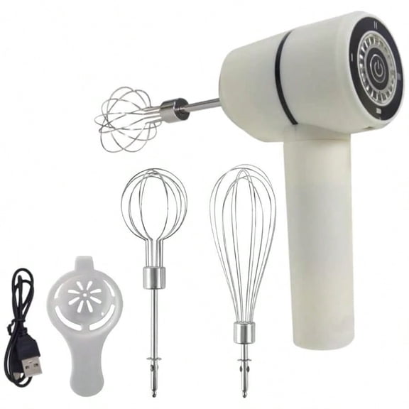 Hand Whisk With USB Charging Multi Functional Kitchen Gadget Baking Mixing Cordless Kitchen Mixer