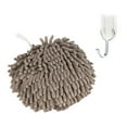 thumbnail image 1 of EXHUMKY 1Pc Hanging Grey Hand Towel Made of Superfine Fabric for Fast Water Absorption, 1 of 6