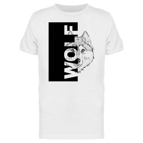 Hand Wolf Portrait T-Shirt Men -Image by Shutterstock, Male XX-Large