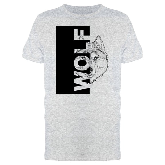 Hand Wolf Portrait T-Shirt Men -Image by Shutterstock, Male x-Large