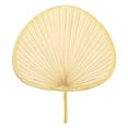 thumbnail image 1 of Hand-Woven Banana Fan, Natural Wooden Summer Cooler, 1 of 8