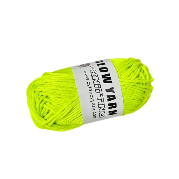 Hand-Woven DIY Glow in the Dark Yarn for Arts and Crafts, Luminous Absorbent Yarn Ideal for Creative Projects and Unique DIY Designs