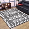 thumbnail image 1 of Hand Woven Flat Weave Kilim Jute Eco-Friendly Area Rugs - 6'X9', Rectangle Shape, White Beige Color, Oriental Pattern, High Pile, Natural Fiber, Handmade Area Rugs For Living Room (J00029), 1 of 8