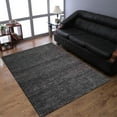 thumbnail image 1 of Hand Woven Jute Eco-Friendly Area Rugs - 5'X8', Rectangle Shape, Charcoal Color, Solid Plain Pattern, High Pile, Natural Fiber, Outdoor Indoor Handmade Area Rugs For Living Room, Bed Room (J00027), 1 of 5