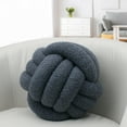 thumbnail image 1 of Hand Woven Knotted Ball Pillows, Lamb Wool Roll Pillows, Sofas, Living Rooms, Home Cushions, Headrests, Backrests, 1 of 5