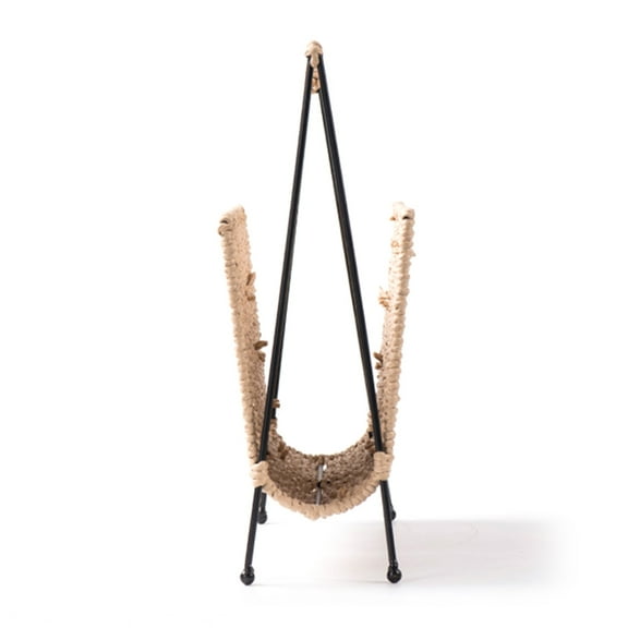 Hand Woven Magazine Holder, Standing Basket Decorative Magazine Storage Rack