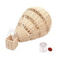 thumbnail image 1 of Hand-Woven Rattan Hot Air Balloon Children's Room Wall Decoration Bohemian Nursery Decoration Photo Props, 1 of 9