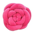 thumbnail image 1 of Hand-Woven Rose Shaped Throw Pillow - Plush Decorative Cushion for Sofa/Bed,Flower Pattern Backrest Pillow (23x23x10cm), 1 of 6