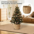 thumbnail image 1 of Hand-Woven Seagrass Christmas Collar 11.02*13.77 IN - 2025 Natural Holiday Decor, Tree Base Cover, 1 of 6