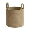 thumbnail image 1 of Hand-Woven Storage Basket with Natural Rope Material for Home Organization, Versatile Storage Container with Carry Handle for Various Items, Practical Organizer Basket for Toys and Household Items, 1 of 6