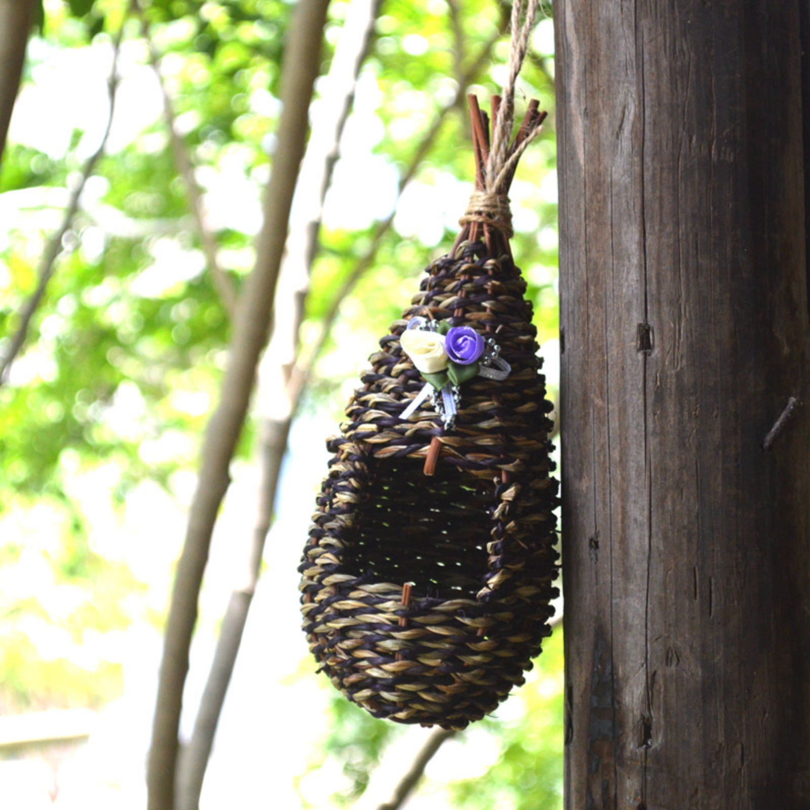 Hand-Woven Teardrop Shaped Eco-Friendly Birds Cages Nest Roosting ...
