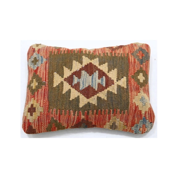 Hand Woven Tribal Wool Pillow - 1'0'' x 1'5''