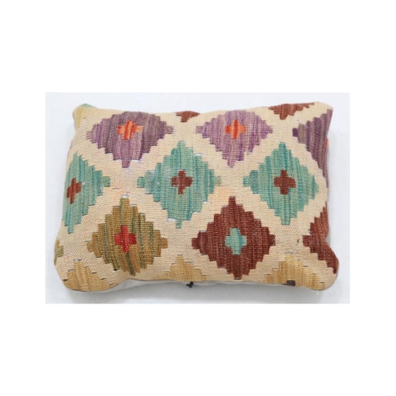 Hand Woven Tribal Wool Pillow - 1'0'' x 1'5''