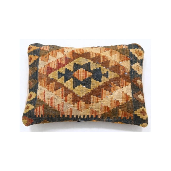 Hand Woven Tribal Wool Pillow - 1'0'' x 1'5''