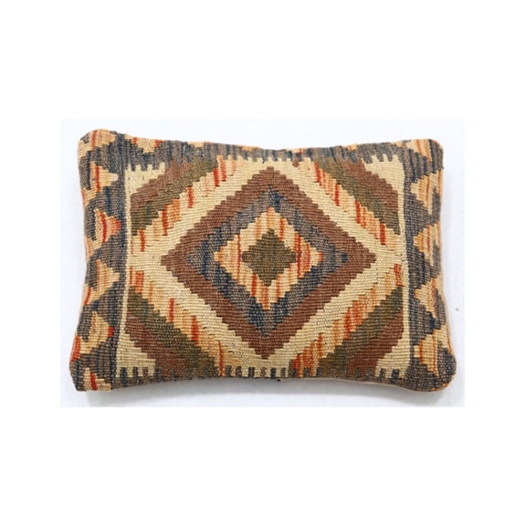 Hand Woven Tribal Wool Pillow - 1'0'' x 1'5''