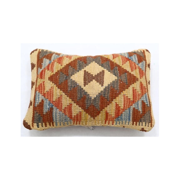 Hand Woven Tribal Wool Pillow - 1'0'' x 1'5''