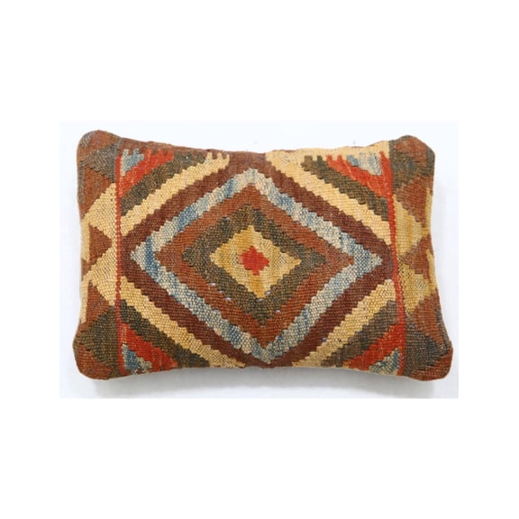 Hand Woven Tribal Wool Pillow - 1'0'' x 1'5''
