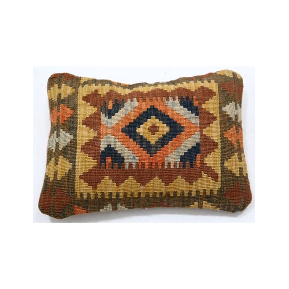 Hand Woven Tribal Wool Pillow - 1'0'' x 1'5''