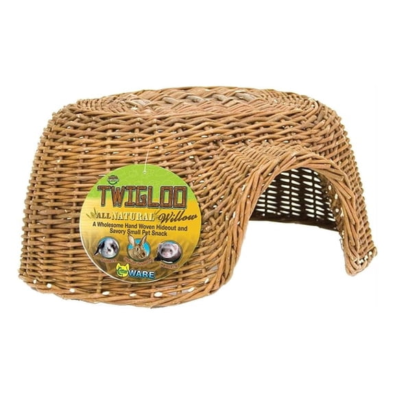 Hand Woven Twigloo Small Pet Hideout, Large