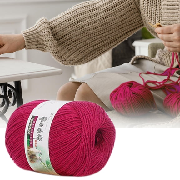 Hand-Woven Wool Yarn for Knitting, Medium Thick & Fine Yarn for Scarves, 9x7x7cm, Soft & Durable Craft Yarn, 1-Pack