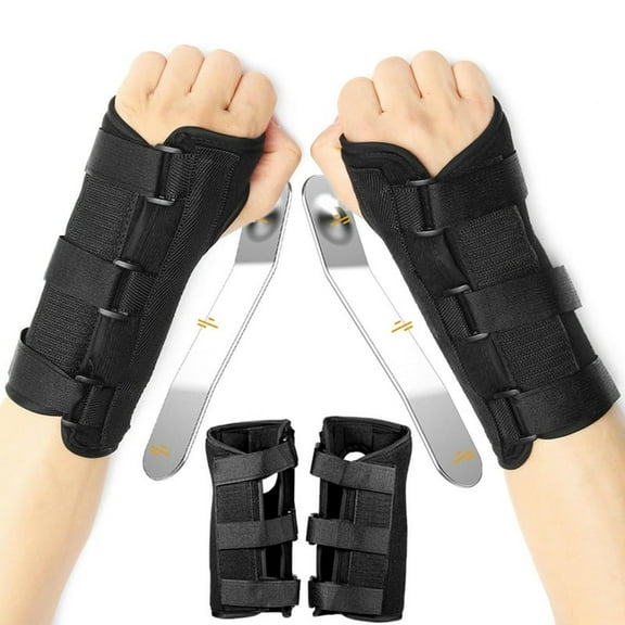Hand & Wrist Braces Breathable Wrist Support Splint for Sprains and Fractures Adjustable Wrist Plate and Stability
