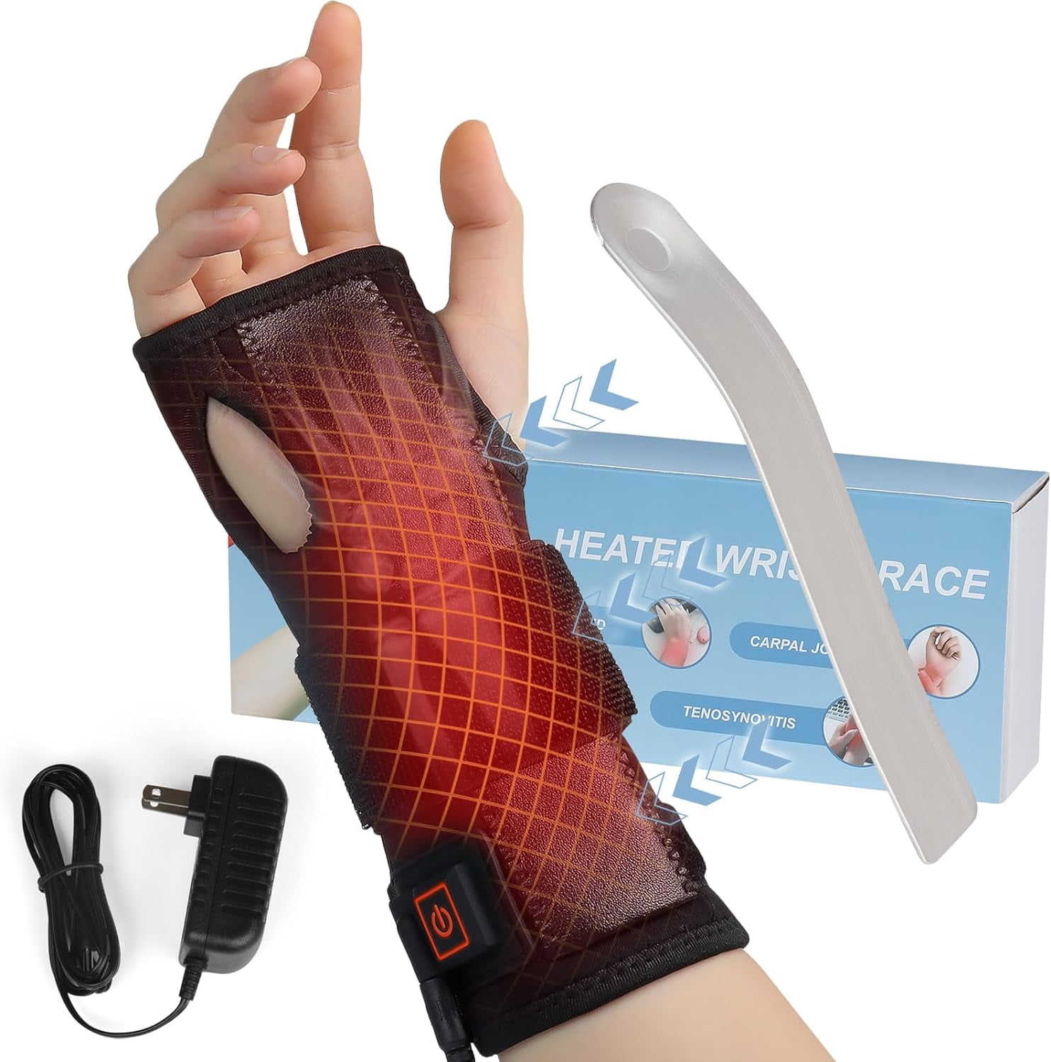 Hand & Wrist Heating Pad Wraps Arthritis & Carpal Tunnel Relief, Auto