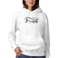 thumbnail image 1 of Hand Written Buon Ferragosto Hoodie Women -Image by Shutterstock, Female Medium, 1 of 4