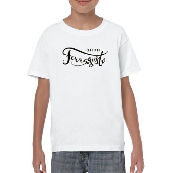 Hand Written Buon Ferragosto T-Shirt Juniors -Image by Shutterstock,  x-Small