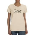 thumbnail image 1 of Hand Written Buon Ferragosto T-Shirt Women -Image by Shutterstock, Female 5X-Large, 1 of 4
