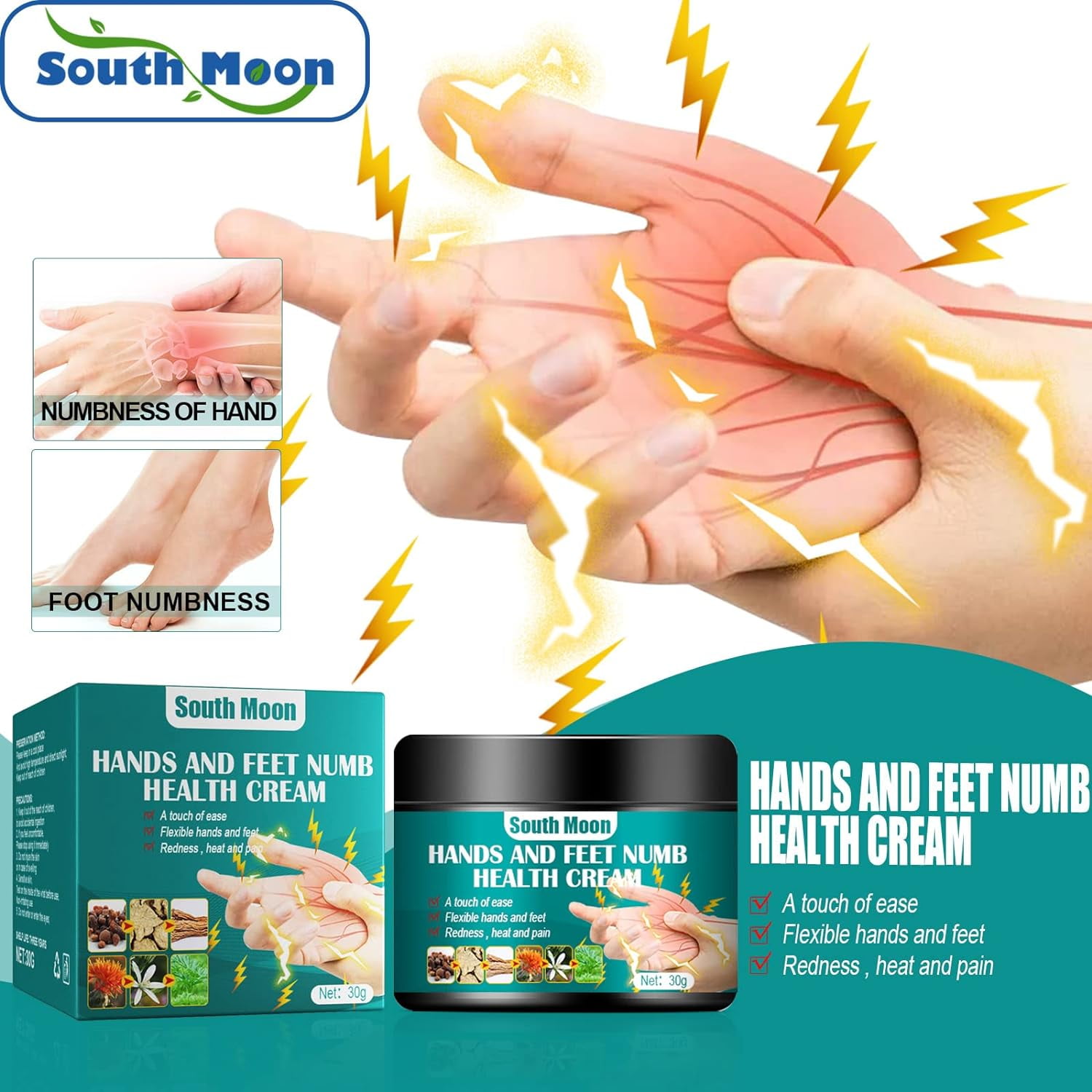Hand and Feet Numb Health Cream, Hands and Foots Cream, Flexible Hands