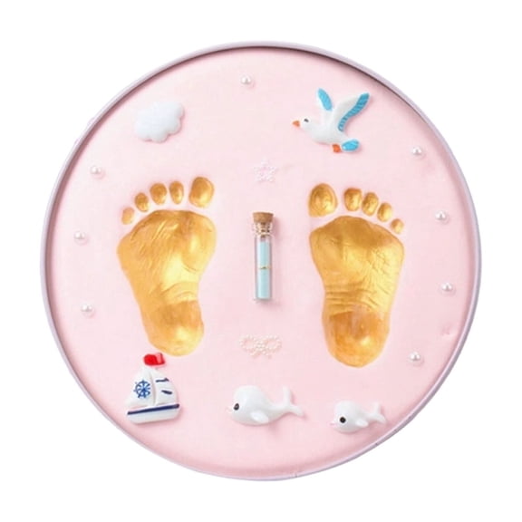 Hand and Footprint DIY Keepsake Kit with Storage for Growth Memories, Non-Toxic Inkless Surface, Perfect for Celebrations and Milestones