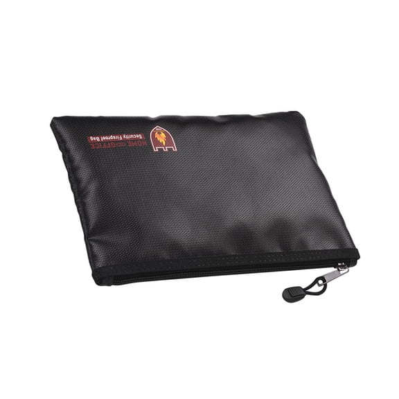 Hand bag,Coated Money Pouch Water Fire Resistant Pouch Document Water Fire Resistant With Silicone Coated Money Resistant With Zipper Document Silicone Coated Eryue Huiop Black Small