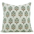 thumbnail image 1 of Hand block prints , 18"X18", Natural Viscose Linen Pillow Covers By Fabdivine, Trafic light, 1 of 9