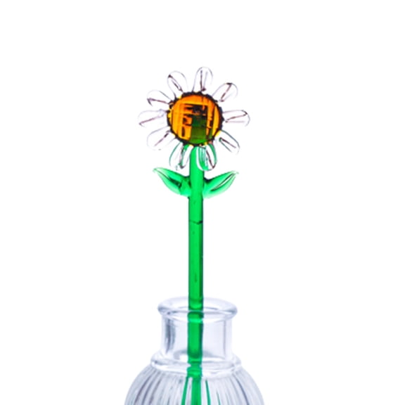 Hand-blown Glass Flower Glass Flower Bouquet for Office Family Home Party Decorative Ornament