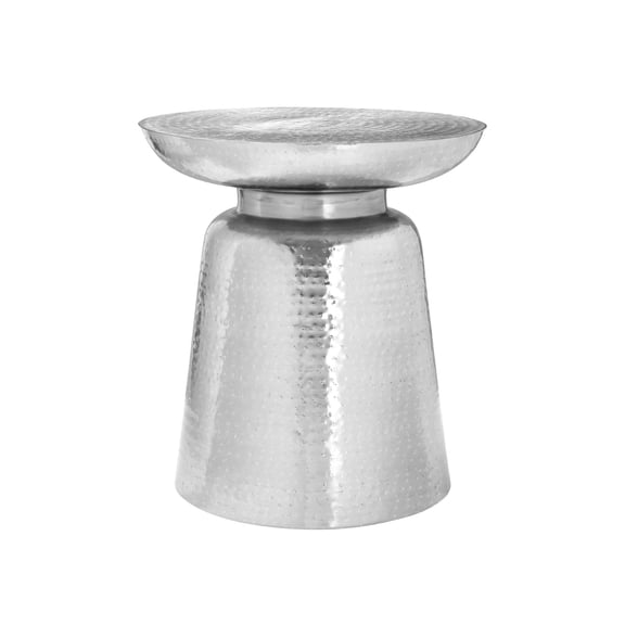 Hand-crafted Chrome Metal Table / Living Room & Bedroom Decor / Instant Glam with No Assembly