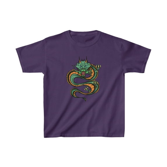 Hand drawn Dragon Kids Cotton T Shirt