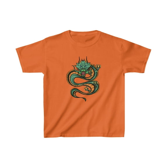 Hand drawn Dragon Kids Cotton T Shirt