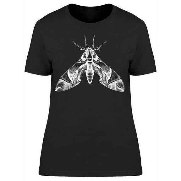 Hand-drawn Oleander Hawk Moth T-Shirt Women -Image by Shutterstock, Female 3X-Large