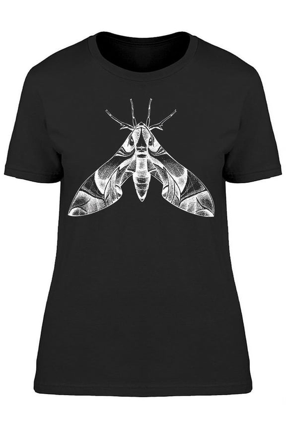 Hand-drawn Oleander Hawk Moth T-Shirt Women -Image by Shutterstock, Female 3X-Large