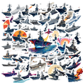 thumbnail image 1 of Hand - drawn Warship Theme Stickers, Waterproof Warship Theme Sticker for Water Bottle Laptop Phone Cases Planner Skateboard Luggage Helmet Party Favor Decor, Ideal for Adults Teens Teacher Rewards, 1 of 9