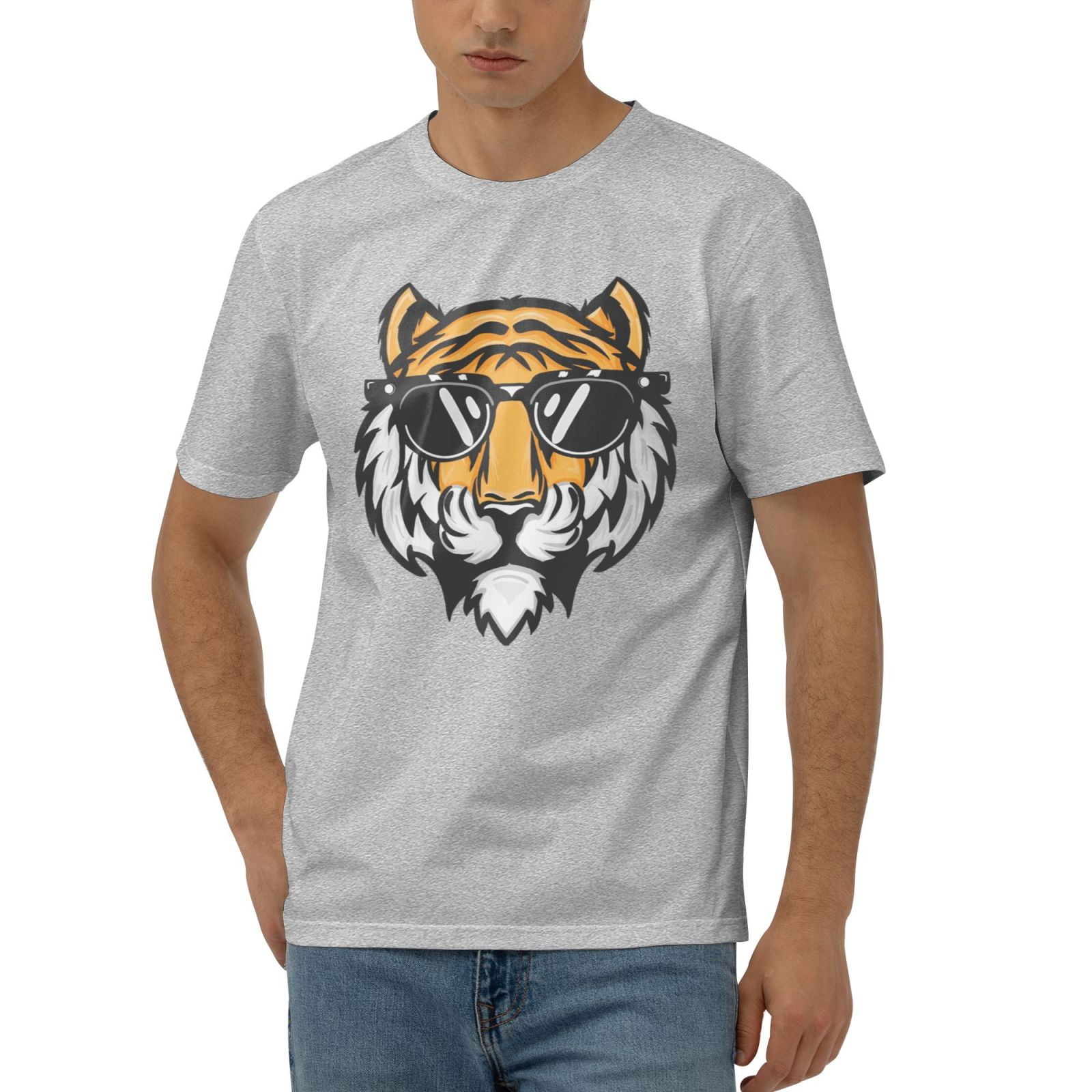 Hand-drawn-tigers-head T-shirts for women,men,graphic,funny,trendy