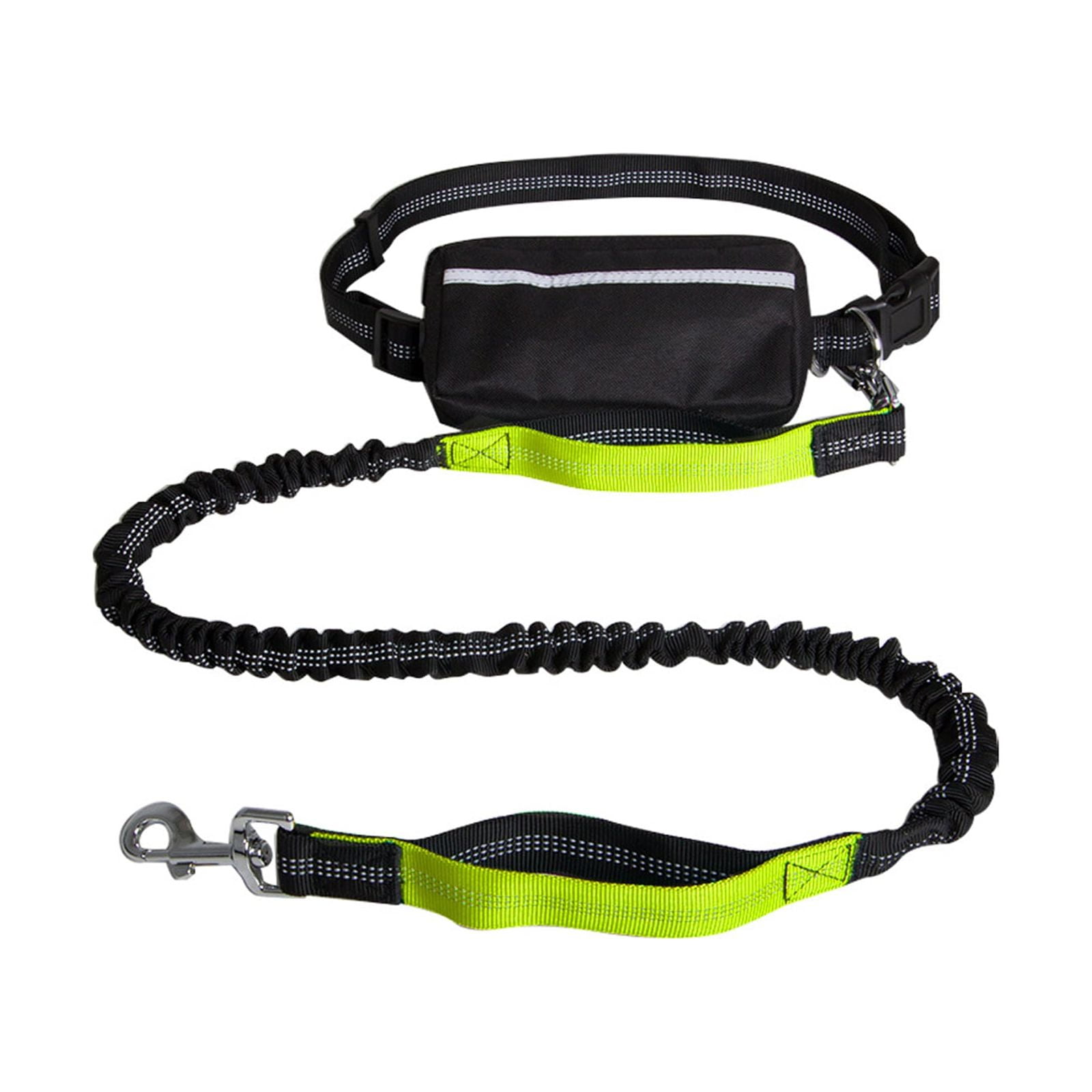 Leather hands free 2025 dog leash